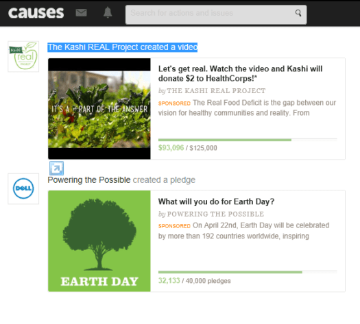 Causes App Screenshot