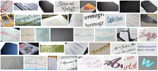 Examples of thermographic prints from a Google image search