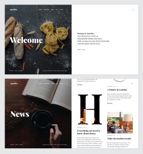 Screenshot of website in WordPress theme Aperitive by Themes Kingdom